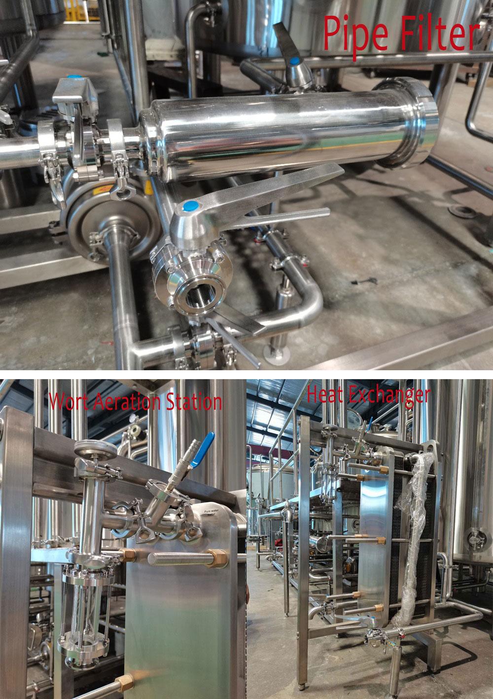 brewery, 800lts brewhouse, brewery system, Tiantai beer equipment, 800lts brewery system, brewhouse vessel, electric heating kettle